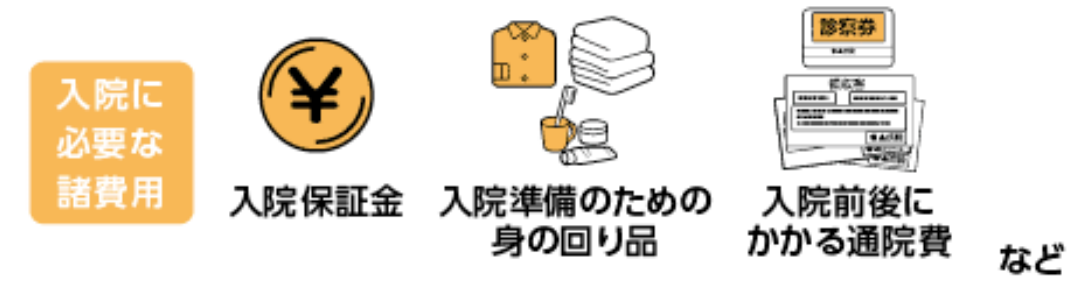 入院前に必要な諸経費